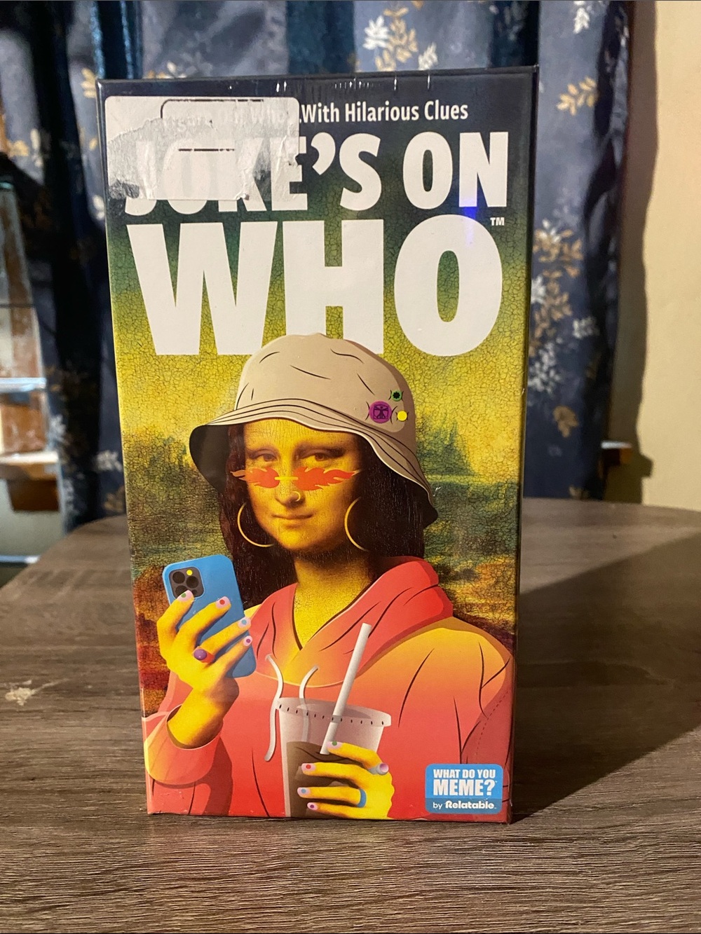 Joke's On Who Party Card Game - Olive Green Box